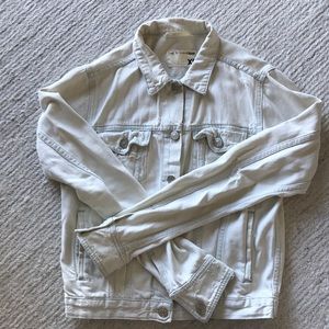 Rag & Bone Distressed Light Denim Jacket